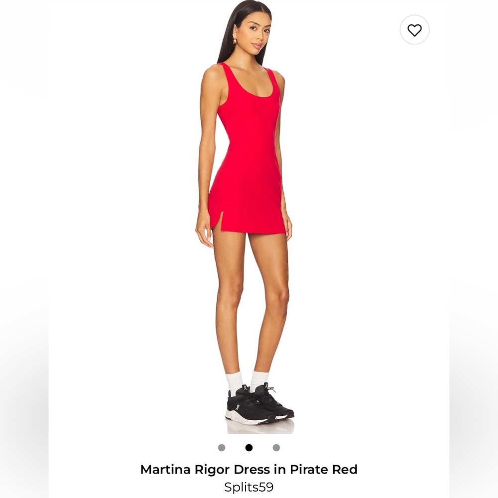 Splits59 Martina Rigor Dress in Pirate Red NWT